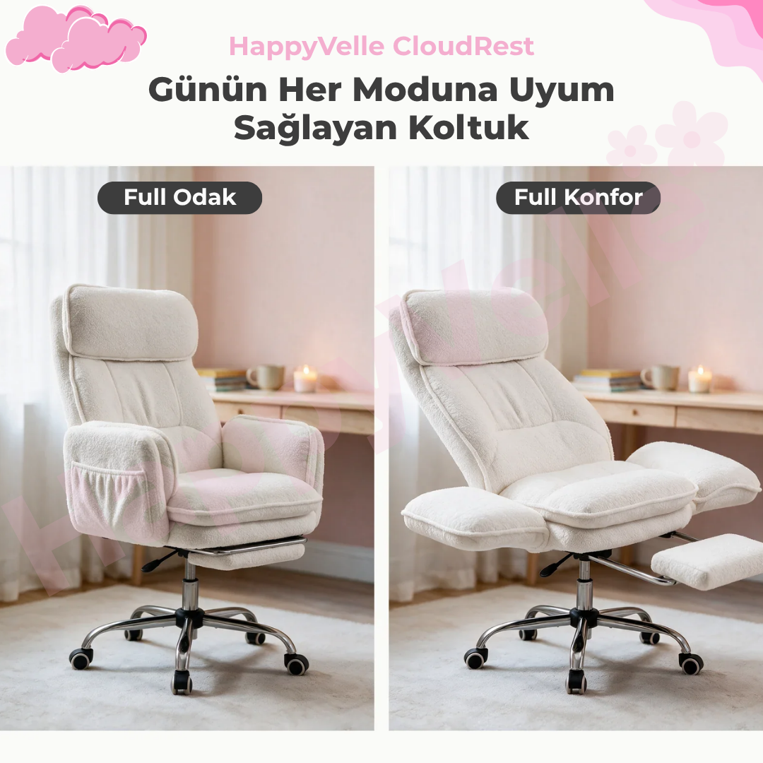 HappyVelle™ CloudRest Ev & Ofis Koltuğu